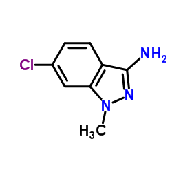 3-Amino-6-chloro-1-methyl-1H-indazole结构式