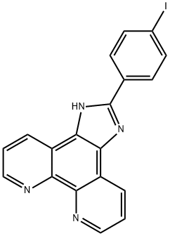2-(4-iodophenyl)iMidazole[4,5f][1,10]phenanthroline结构式