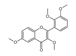 2-(2,3-dimethoxy-phenyl)-3,6-dimethoxy-chromen-4-one Structure