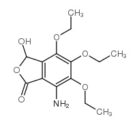 7-amino-4,5,6-triethoxy-3-hydroxyphthalide结构式