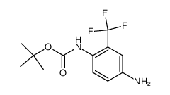 tert-butyl (4-amino-2-trifluoromethylphenyl)carbamate Structure