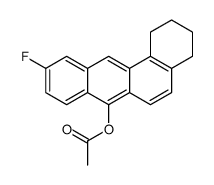 (10-fluoro-1,2,3,4-tetrahydrobenzo[a]anthracen-7-yl) acetate Structure
