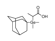 2-[1-adamantyl(dimethyl)germyl]propanoic acid Structure