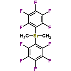 Dimethyl[bis(pentafluorophenyl)]silane Structure