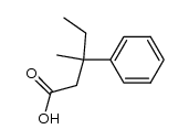 (+/-)-3-methyl-3-phenyl-valeric acid结构式