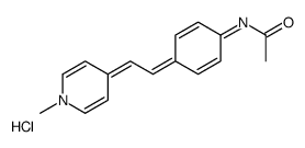 N-[4-[2-(1-methylpyridin-1-ium-4-yl)ethenyl]phenyl]acetamide,chloride结构式