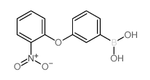 3-(2-硝基苯氧基)苯硼酸结构式