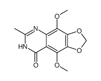 1,3-Dioxolo[4,5-g]quinazolin-8(7H)-one,4,9-dimethoxy-6-methyl- structure