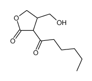 3-hexanoyl-4-(hydroxymethyl)oxolan-2-one Structure