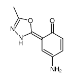 4-amino-2-(5-methyl-1,3,4-oxadiazol-2-yl)phenol(SALTDATA: FREE)结构式