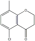 5-CHLORO-8-METHYLCHROMAN-4-ONE结构式