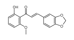 2'-hydroxy-6'-methoxy-3,4-methylenedioxy-trans-chalcone结构式