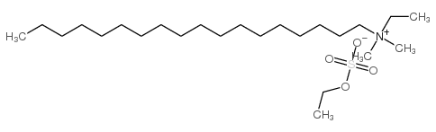 ethyldimethyl(octadecyl)ammonium ethyl sulphate结构式