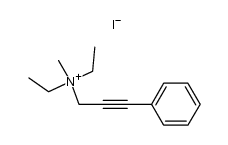 N,N-diethyl-N-methyl-3-phenylprop-2-yn-1-aminium iodide Structure