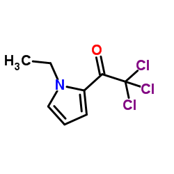 2,2,2-Trichloro-1-(1-ethyl-1H-pyrrol-2-yl)ethanone结构式