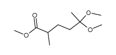 methyl 5,5-dimethoxy-2-methylhexanoate Structure