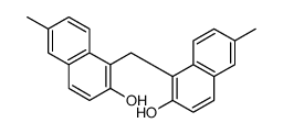 1-[(2-hydroxy-6-methylnaphthalen-1-yl)methyl]-6-methylnaphthalen-2-ol结构式