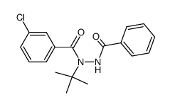 2-benzoyl-1-tert-butyl-1-(m-chlorobenzoyl)hydrazine结构式