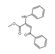2-anilino-4-oxo-4-phenyl-crotonic acid methyl ester结构式