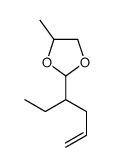 2-hex-5-en-3-yl-4-methyl-1,3-dioxolane Structure