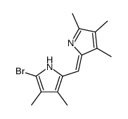 5-brom-3,3',4,4',5'-pentamethylpyrromethen Structure