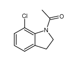 1-acetyl-2,3-dihydro-7-chloroindole结构式