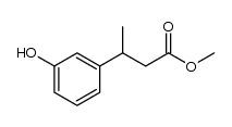 3-(3-羟基苯基)丁酸甲酯结构式