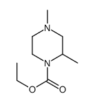 1-Piperazinecarboxylicacid,2,4-dimethyl-,ethylester(9CI)结构式