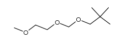 2-(methoxyethoxy)methyl-2,2-dimethylpropyl ether Structure