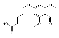 5-(4-formyl-3,5-dimethoxyphenoxy)pentanoic acid Structure