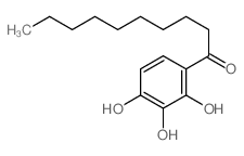 1-Decanone,1-(2,3,4-trihydroxyphenyl)-结构式