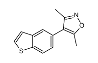 4-(BENZO[B]THIOPHEN-5-YL)-3,5-DIMETHYLISOXAZOLE Structure