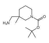 1-Boc-3-(氨基甲基)-3-甲基哌啶结构式