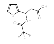 3-(2-噻吩)-3-[(2,2,2-三氟乙酰基)氨基]丙酸结构式