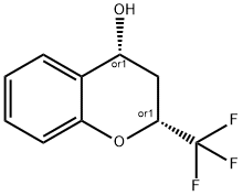 cis-2-trifluoromethyl-chroman-4-ol Structure