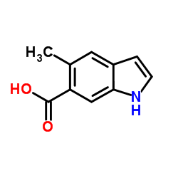 5-Methyl-1H-indole-6-carboxylic acid structure