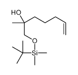 1-[tert-butyl(dimethyl)silyl]oxy-2-methylhept-6-en-2-ol结构式