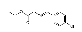 alanine ethyl ester-p-chlorobenzyl shiff base结构式