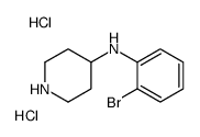 N-(2-bromophenyl)piperidin-4-amine,dihydrochloride Structure