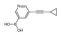 (5-(CYCLOPROPYLETHYNYL)PYRIDIN-3-YL)BORONIC ACID Structure