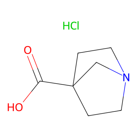 1-azabicyclo[2.2.1]heptane-4-carboxylic acid;hydrochloride结构式