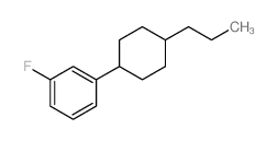 1-Fluoro-3-(4-propylcyclohexyl)benzene structure