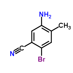 5-Amino-2-bromo-4-methylbenzonitrile Structure