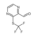 3-[(Trifluoromethyl)sulfanyl]-2-pyrazinecarbaldehyde结构式