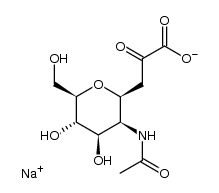 sodium 5-acetamido-4,8-anhydro-3,5-dideoxy-D-glycero-D-galacto-nonulosonate Structure