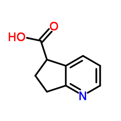 6,7-Dihydro-5H-cyclopenta[b]pyridine-5-carboxylic acid Structure
