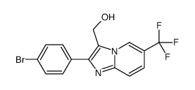 [2-(4-Bromo-phenyl)-6-trifluoromethyl-imidazo[1,2-a]pyridin-3-yl]-methanol structure