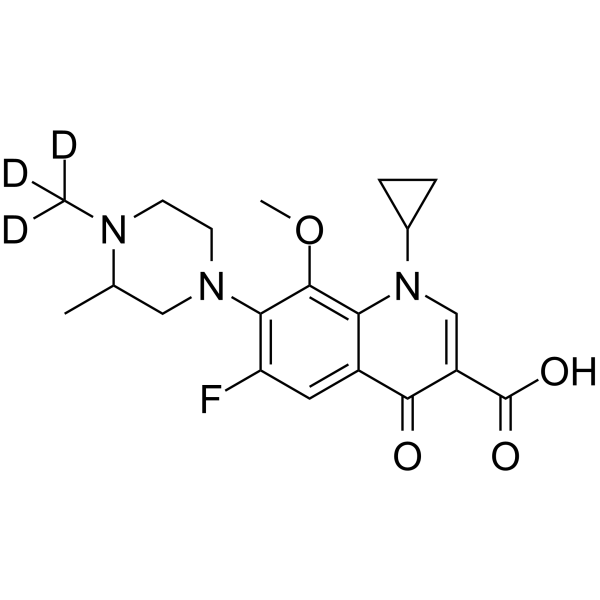 N-Methyl Gatifloxacin-d3 structure