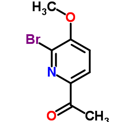 1-(6-Bromo-5-methoxy-2-pyridinyl)ethanone结构式