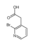 (2-Bromo-3-pyridinyl)acetic acid Structure
